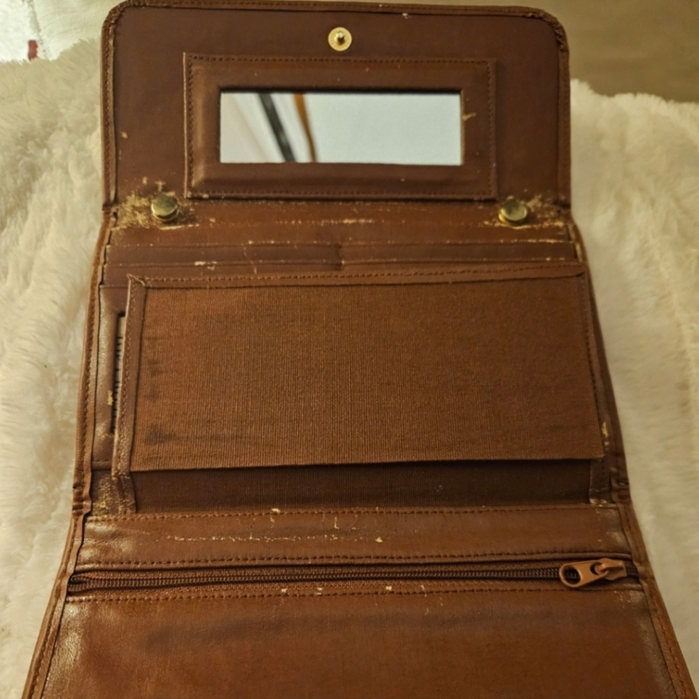 3 pc. Vintage 90s Genuine Dooney & Bourke British AWL Carrier Black Tan Trio - Picture 8 of 11